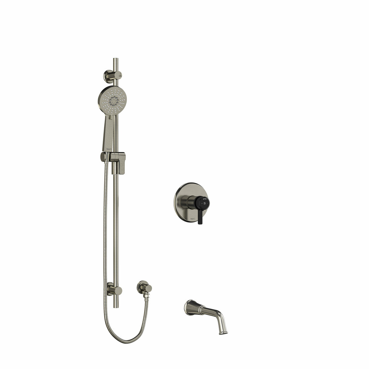 2-way Type T/p (Thermostatic/pressure Balance) Coaxial System With Spout And Hand Shower Rail