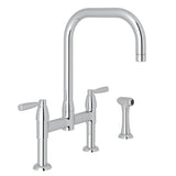 Holborn Bridge Kitchen Faucet With U-Spout and Side Spray