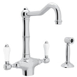 Acqui® Two Handle Kitchen Faucet With Side Spray A1679lpws-2