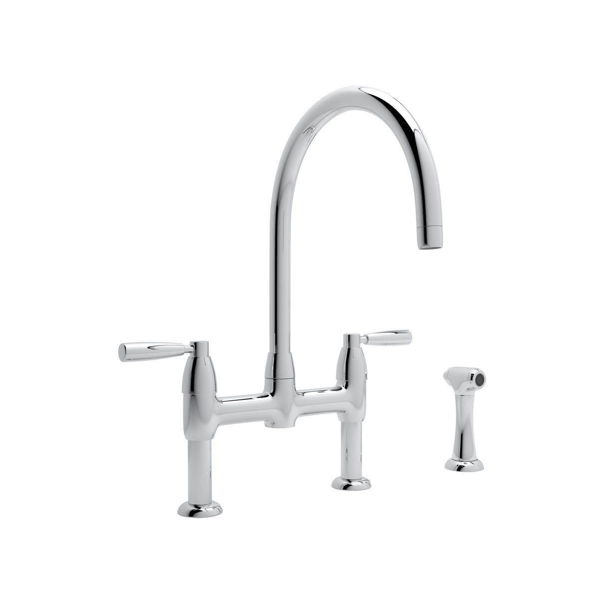 Holborn Bridge Kitchen Faucet With C-Spout and Side Spray