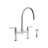 Holborn Bridge Kitchen Faucet With C-Spout and Side Spray