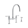 Holborn Bridge Kitchen Faucet With C-Spout and Side Spray
