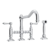 Acqui® Bridge Kitchen Faucet With Side Spray A1458lmws-2