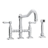 Acqui® Bridge Kitchen Faucet With Side Spray A1458lmws-2