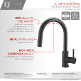 Single Handle Pull Down Kitchen Faucet