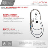 Single Handle Pull Down Kitchen Faucet