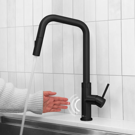 Single Handle Pull Down Touchless Kitchen Faucet