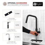 Single Handle Pull Down Touchless Kitchen Faucet