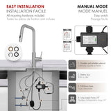 Single Handle Pull Down Touchless Kitchen Faucet