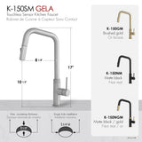 Single Handle Pull Down Touchless Kitchen Faucet