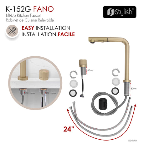 Single Handle Lift Up Kitchen Faucet