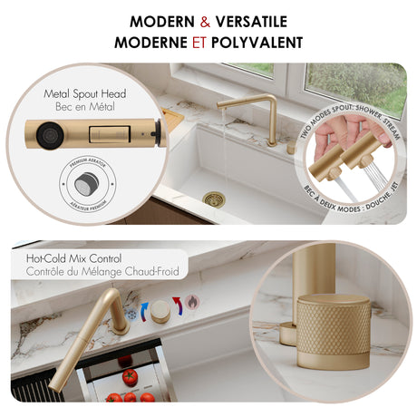 Single Handle Lift Up Kitchen Faucet