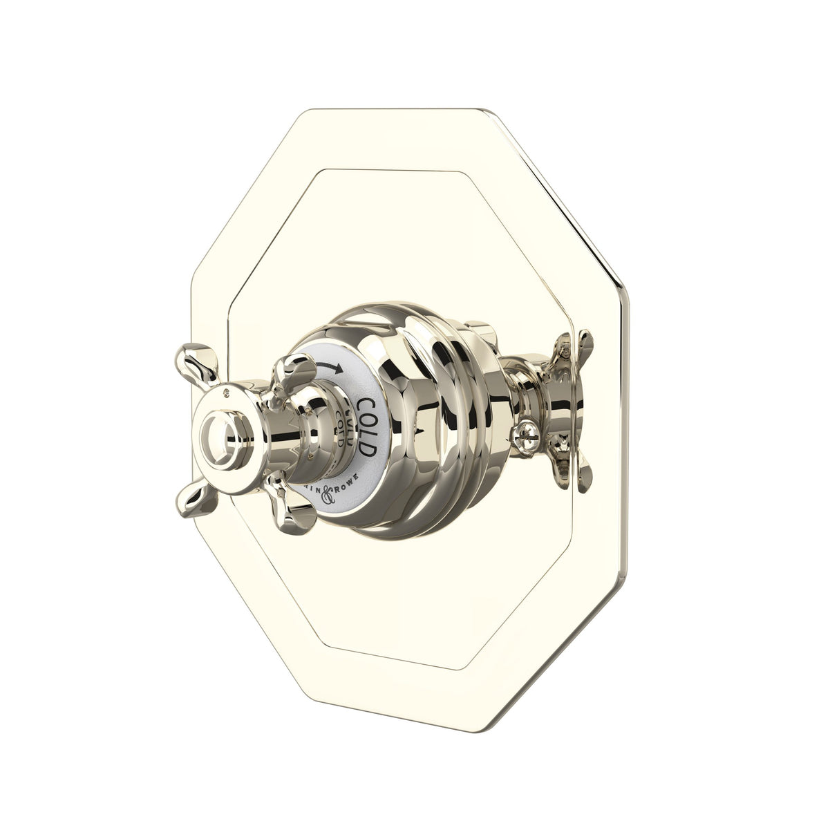 Edwardian 3/4 inch Octagonal Thermostatic Trim Without Volume Control
