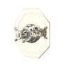 Edwardian 3/4 inch Octagonal Thermostatic Trim Without Volume Control
