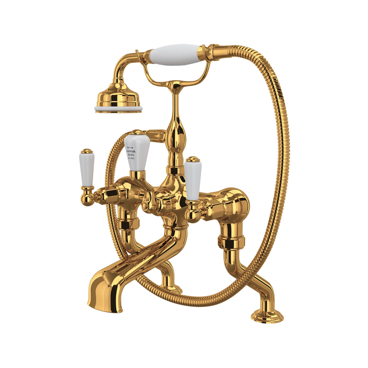 Edwardian Exposed Deck-mount Tub Filler