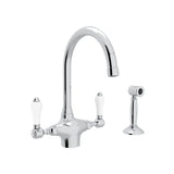San Julio® Two Handle Kitchen Faucet With Side Spray A1676lpws-2