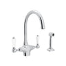 San Julio® Two Handle Kitchen Faucet With Side Spray A1676lpws-2