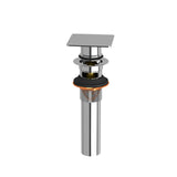 Lavatory push drain with overflow DB140