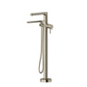 2-way Type T (thermostatic) coaxial floor-mount tub filler with Handshower trim