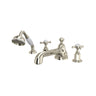 Edwardian 4-Hole Deck-mount Tub Filler With Low Spout