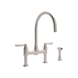 Holborn Bridge Kitchen Faucet With C-Spout and Side Spray