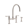 Holborn Bridge Kitchen Faucet With C-Spout and Side Spray