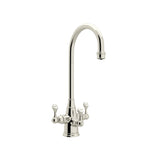 Georgian Era Three Handle Bar/Food Prep Filter Kitchen Faucet