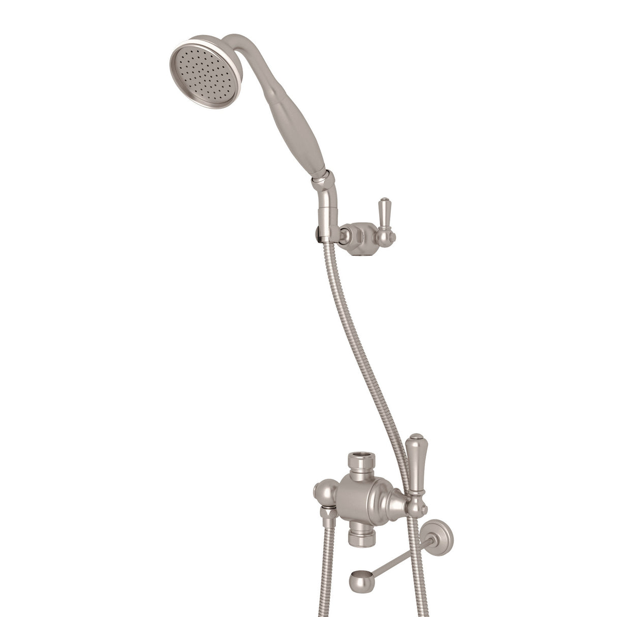 Riser Diverter With Handshower, Hose, And Parking Bracket