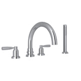 Holborn 4-Hole Deck-mount Tub Filler With C-Spout