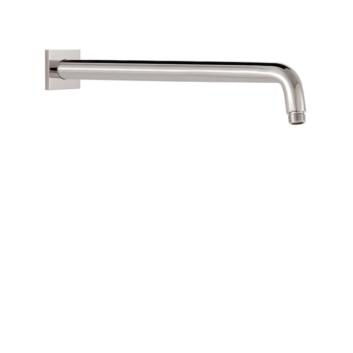 18" round shower arm & square flange