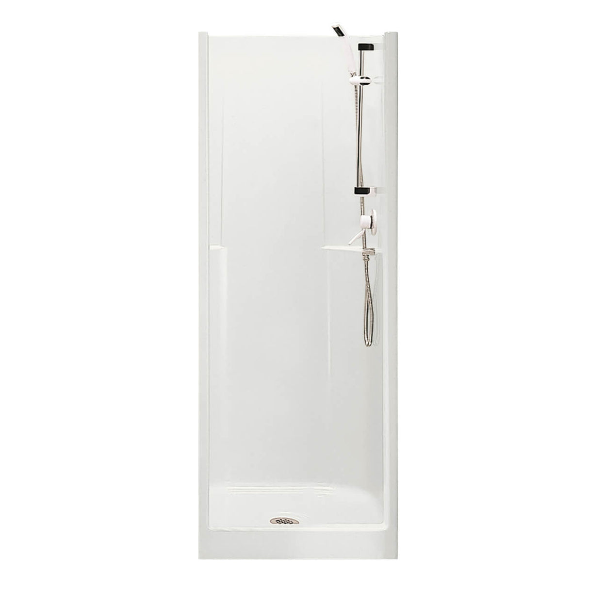Biarritz 40 30 x 32 AcrylX Alcove Center Drain One-Piece Shower in White