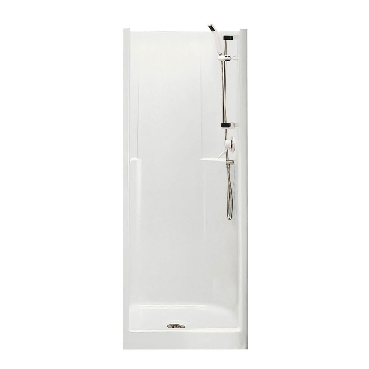 Biarritz 80 32 x 33 AcrylX Alcove Center Drain One-Piece Shower in White