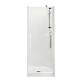 Biarritz 80 32 x 33 AcrylX Alcove Center Drain One-Piece Shower in White