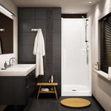 Biarritz 80 32 x 33 AcrylX Alcove Center Drain One-Piece Shower in White