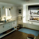 Topaz 6032 Acrylic Alcove End Drain Bathtub in White