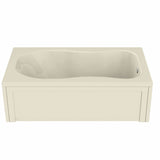 Topaz 6032 Acrylic Alcove End Drain Bathtub in White