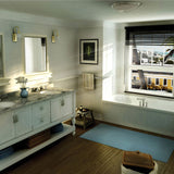 Topaz 7236 Acrylic Alcove End Drain Bathtub in White