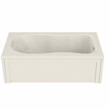 Topaz 7236 Acrylic Alcove End Drain Bathtub in White
