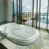 Calla 6042 Acrylic Drop-in Center Drain Bathtub in White