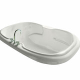 Calla 7242 Acrylic Drop-in Center Drain Bathtub in White