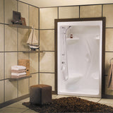 Stamina 48-I 51 x 36 Acrylic Alcove Center Drain One-Piece Shower in White