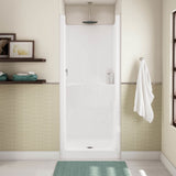 Jupiter F32 32 x 33 AcrylX Alcove Center Drain One-Piece Shower in White