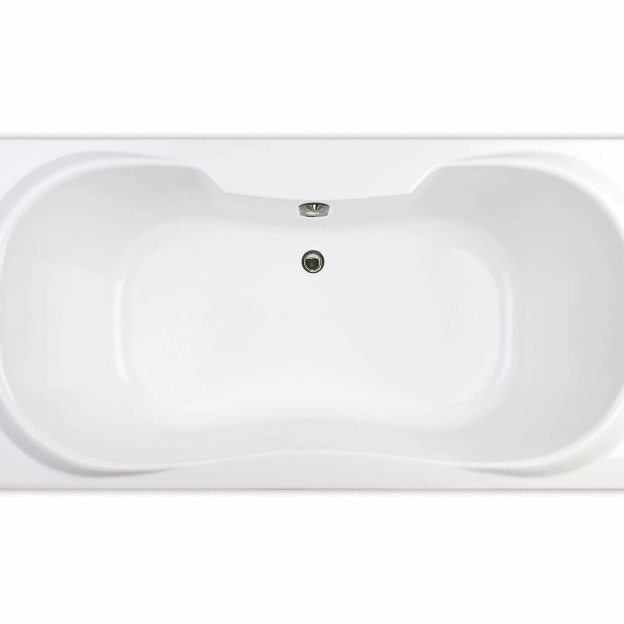 Cambridge 72 x 36 Acrylic Drop-in Center Drain Bathtub in White