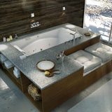 Optik 7242 Acrylic Undermount Center Drain Bathtub in White