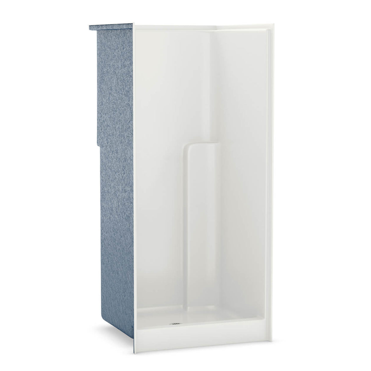 US36 36 x 36 AcrylX Alcove Center Drain One-Piece Shower in White