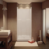 US36 36 x 36 AcrylX Alcove Center Drain One-Piece Shower in White