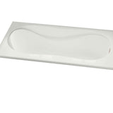 Cocoon 6636 Acrylic Drop-in End Drain Bathtub in White