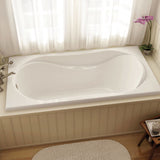 Cocoon 6636 Acrylic Drop-in End Drain Bathtub in White