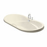 Living 7242 Acrylic Drop-in Center Drain Bathtub in White