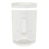 Freestyle 37 Neo-Round 37 x 37 Acrylic Corner Center Drain One-Piece Shower in White